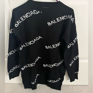 COPY - Balenciaga sweater. black, size medium. size fits most.